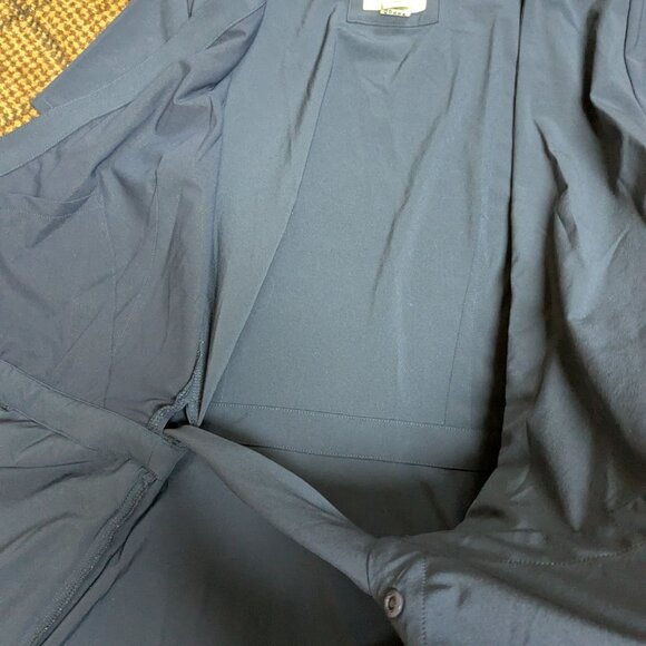 Kosan Travel Co Convertible Wrap Dress XS Navy Blue Midi Outdoors Pocket Stretch - Picture 15 of 16